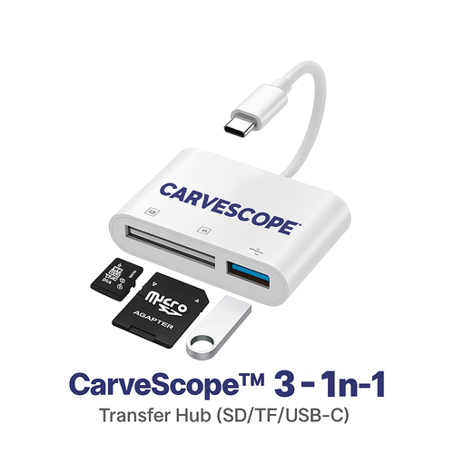 Carvescope USB-C to SD Adapter